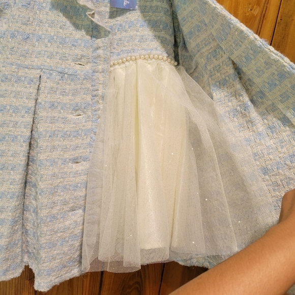 Kids Blue and Gray Coat - Picture 4 of 13